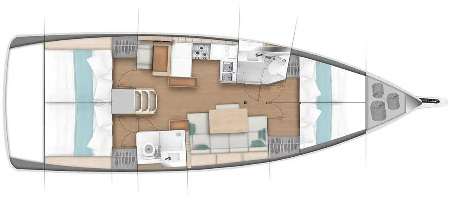 Charter a 13.39m 4 Cabin Sailing Yacht in Portocolom