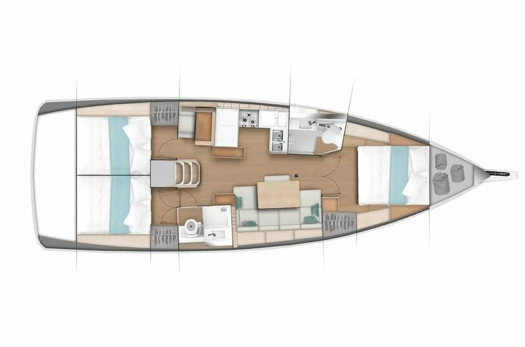 Charter a 12.64m Sailing Yacht Jeanneau Sun Odyssey 440 in La Rochelle