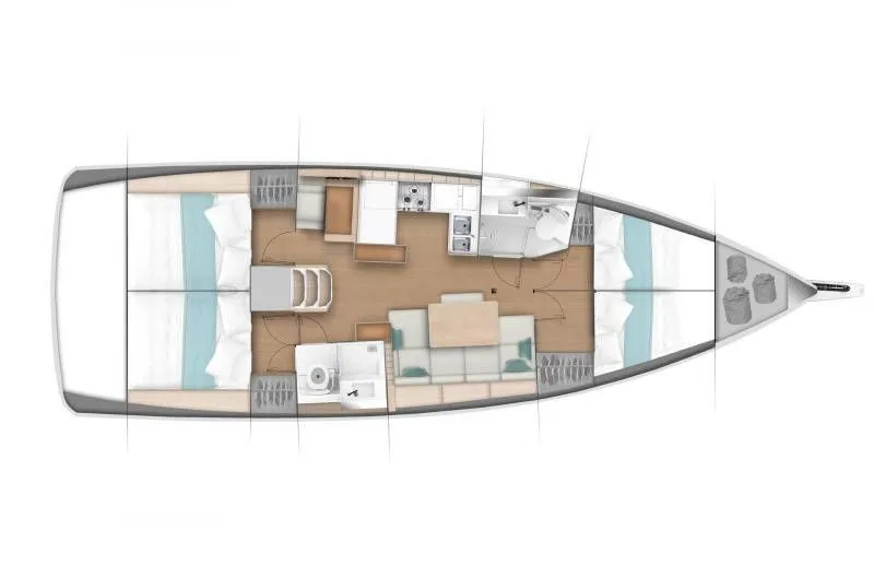 Explore Procida on a 13m Rental Sailing Yacht Jeanneau Sun Odyssey 440