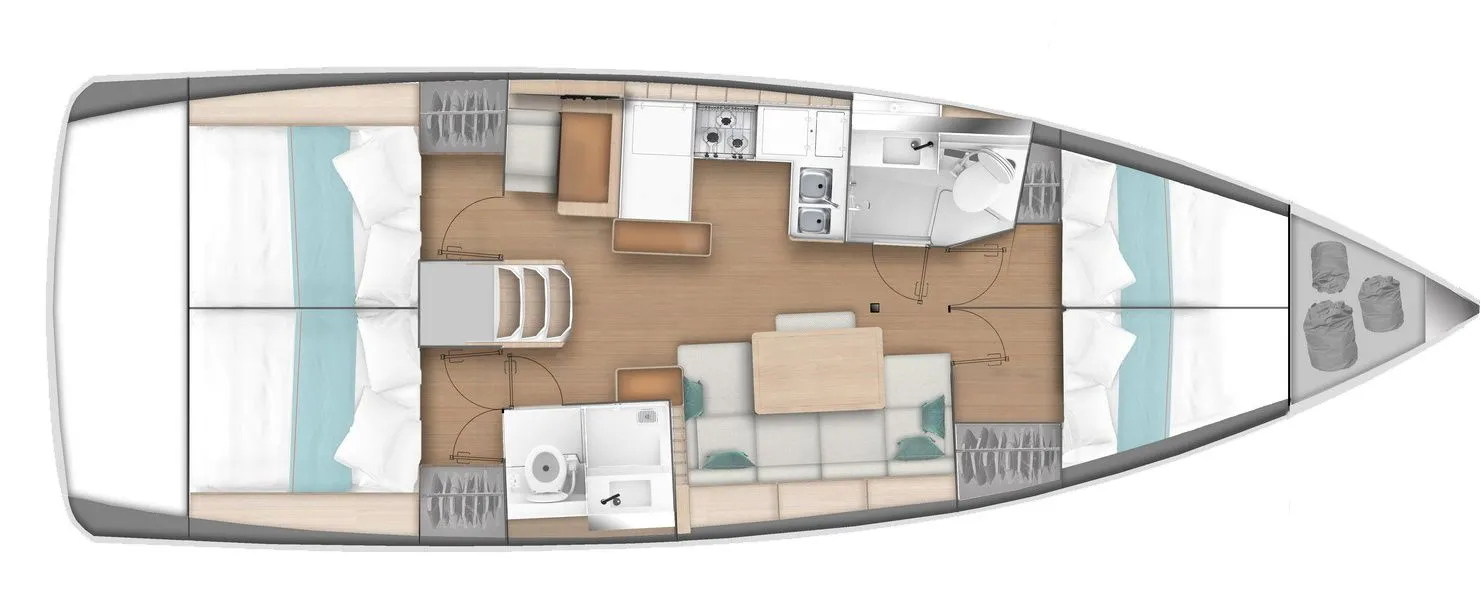 Rent a 13.39m Sailing Yacht in Uturoa