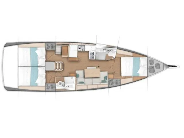 Charter a 13.39m Sailing Yacht Jeanneau Sun Odyssey 440 in Marmaris