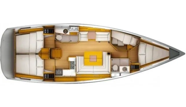 Rent a 13.76m Sailing Yacht Jeanneau Sun Odyssey 449 in Cagliari