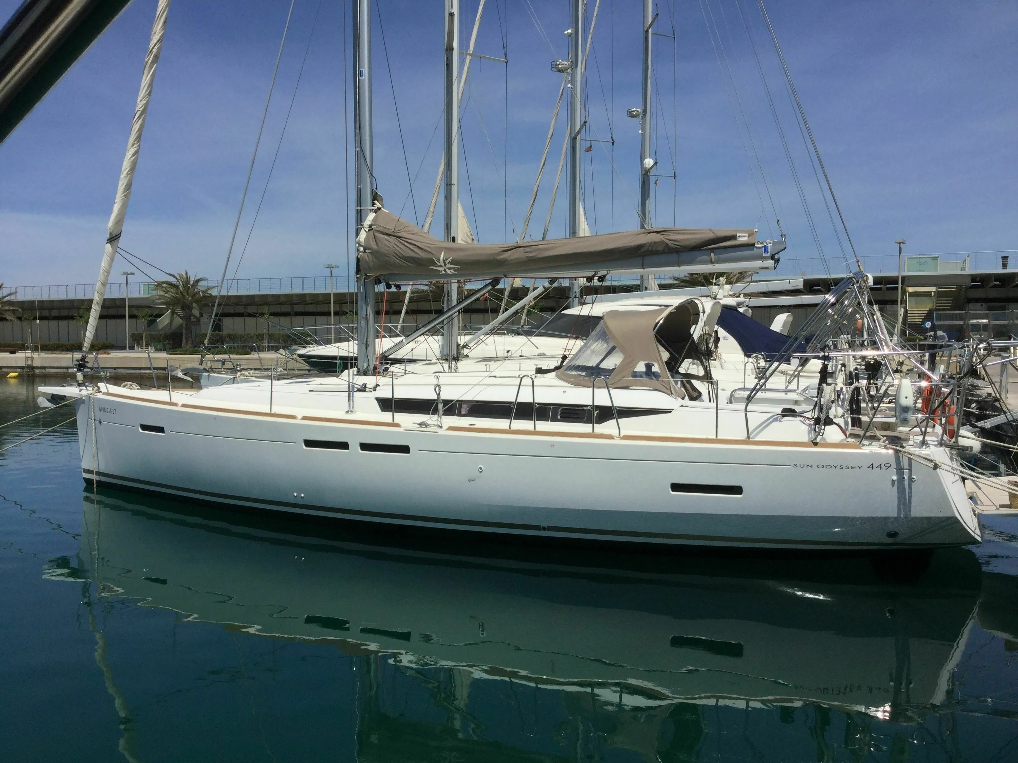 Rent a 13.76m Jeanneau Sun Odyssey 449 Sailing Yacht in Sant Antoni de Portmany