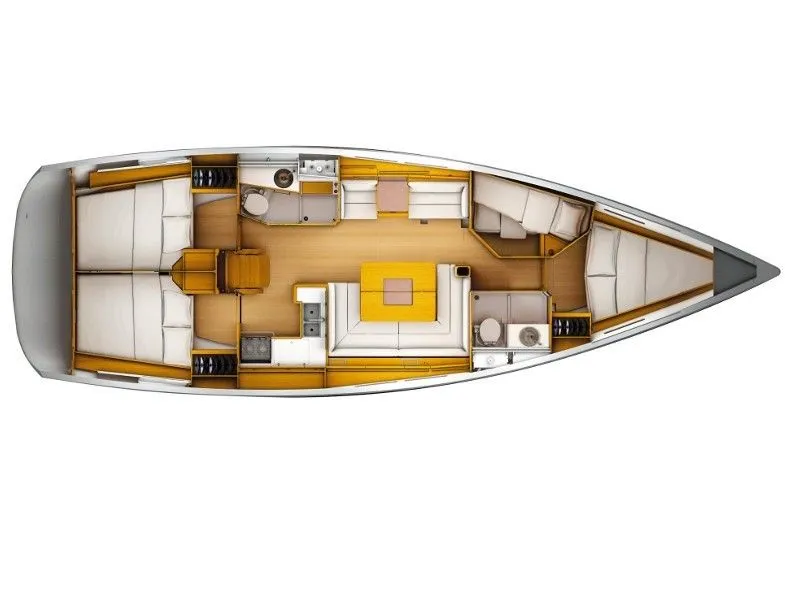 13.76m Saint Thomas 4 Cabin Sailing Yacht Hire
