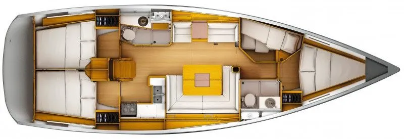 13.75m Dielette 4 Cabin Sailing Yacht Hire