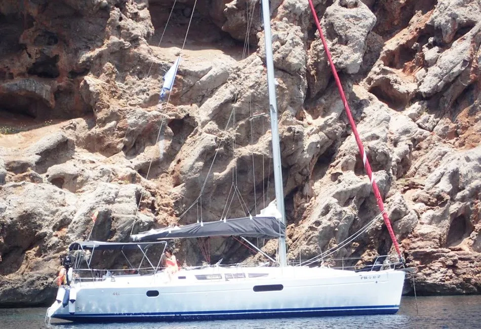 Explore Barcelona on a 13.75m Rental Sailing Yacht Jeanneau Sun Odyssey 44i
