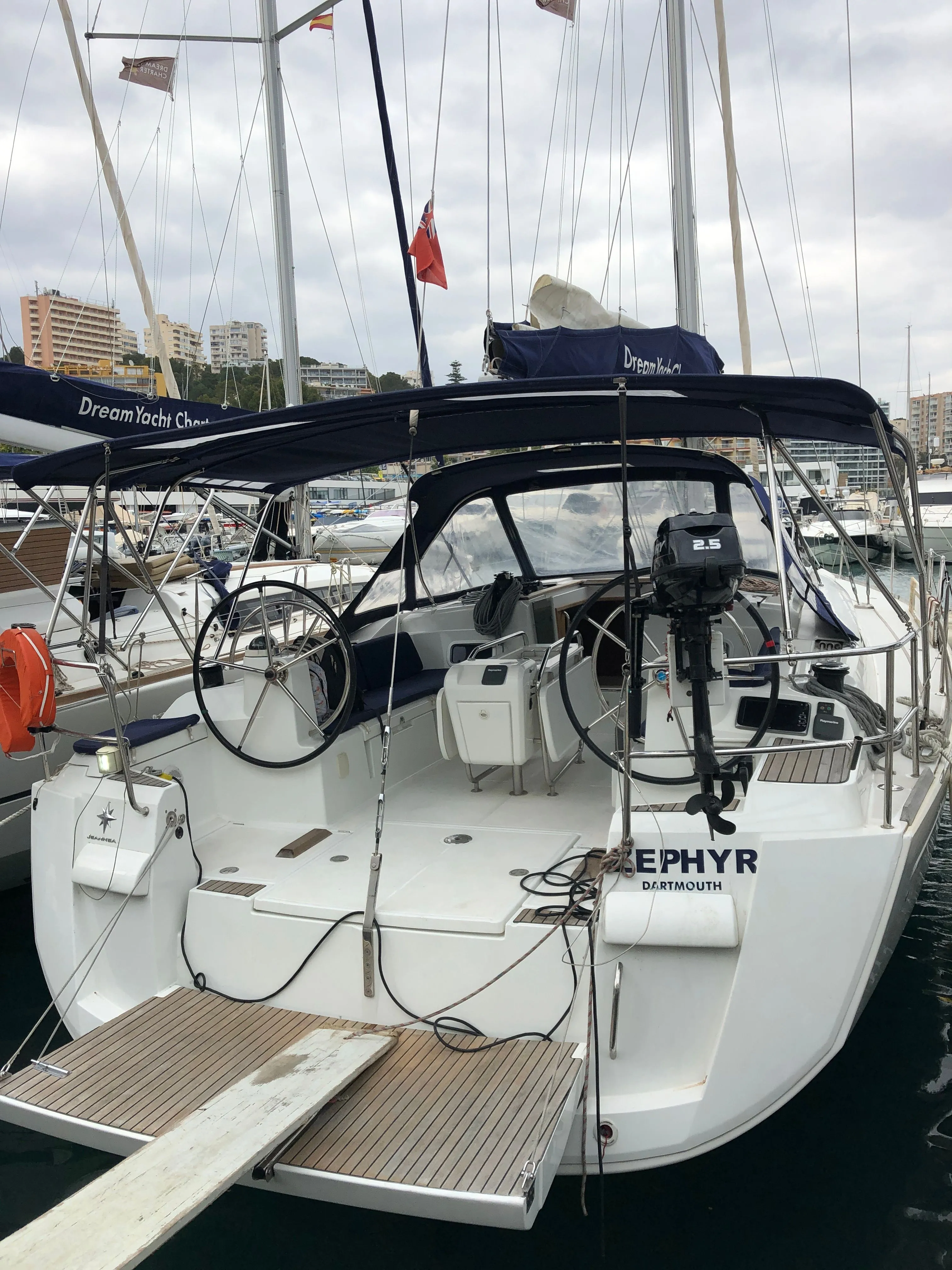 Explore Ajaccio on a 14.05m Rental Jeanneau Sun Odyssey 469