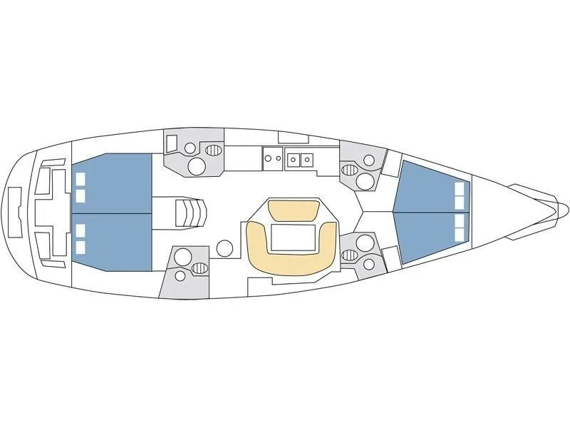 14.98m Saint Malo Sailing Yacht Jeanneau Sun Odyssey 49 Hire