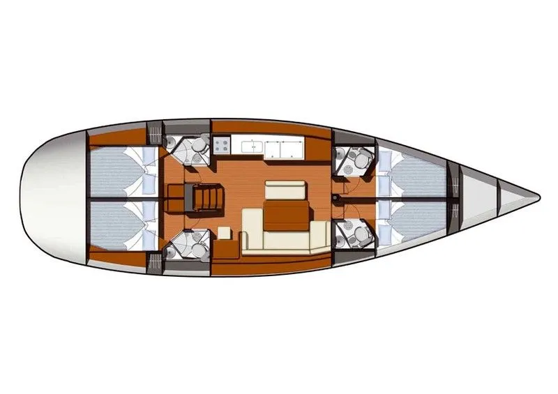 Charter a 15.07m Jeanneau Sun Odyssey 49 Sailing Yacht in Palermo