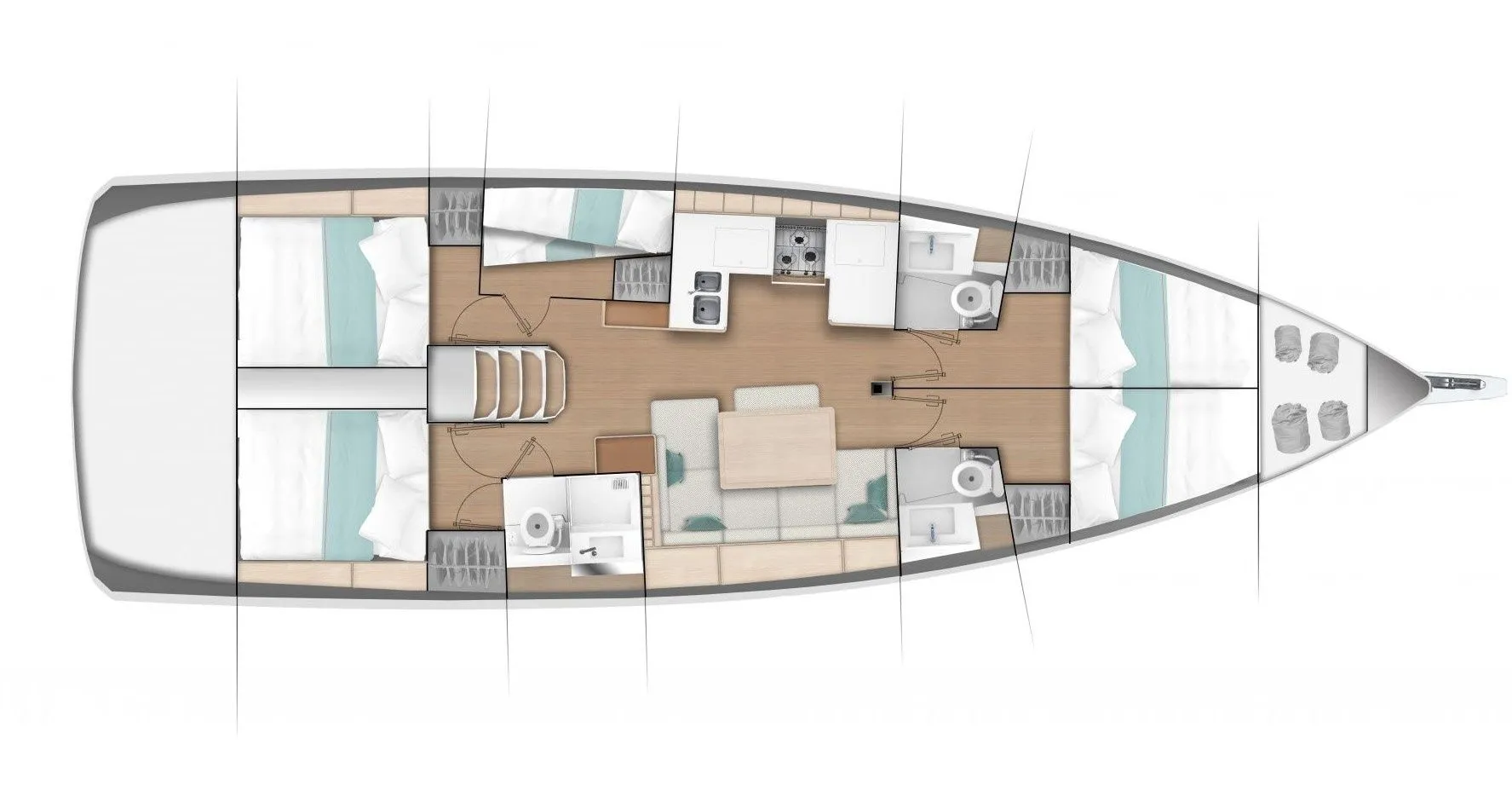 Explore Kavala on a 14m 5 Cabin Sailing Yacht Rental