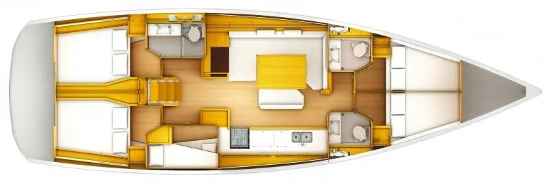 15.38m Nieuwpoort Jeanneau Sun Odyssey 509 Hire