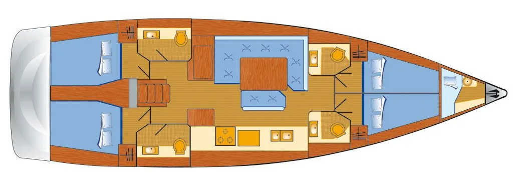 15.75m Can Pastilla Sailing Yacht Hire
