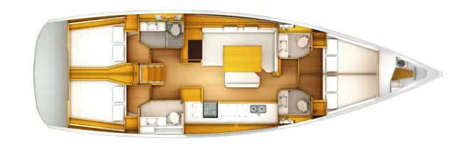 15.38m Procida Jeanneau Sun Odyssey 519 Hire