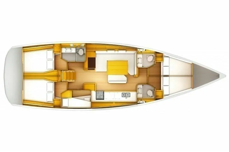 Charter a 15.75m Jeanneau Sun Odyssey 519 in Las Galletas