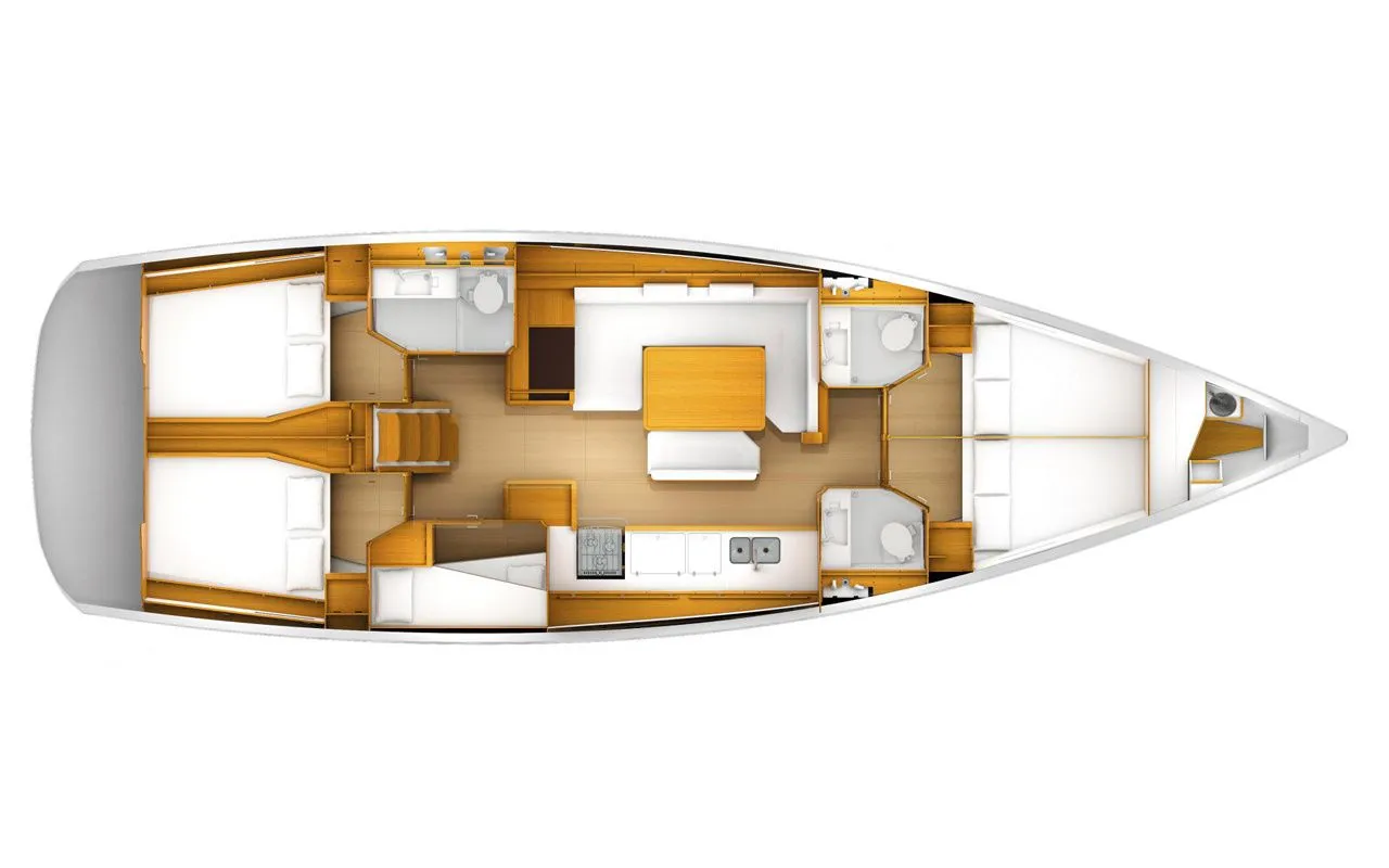 15.75m Leuca Jeanneau Sun Odyssey 519 Hire