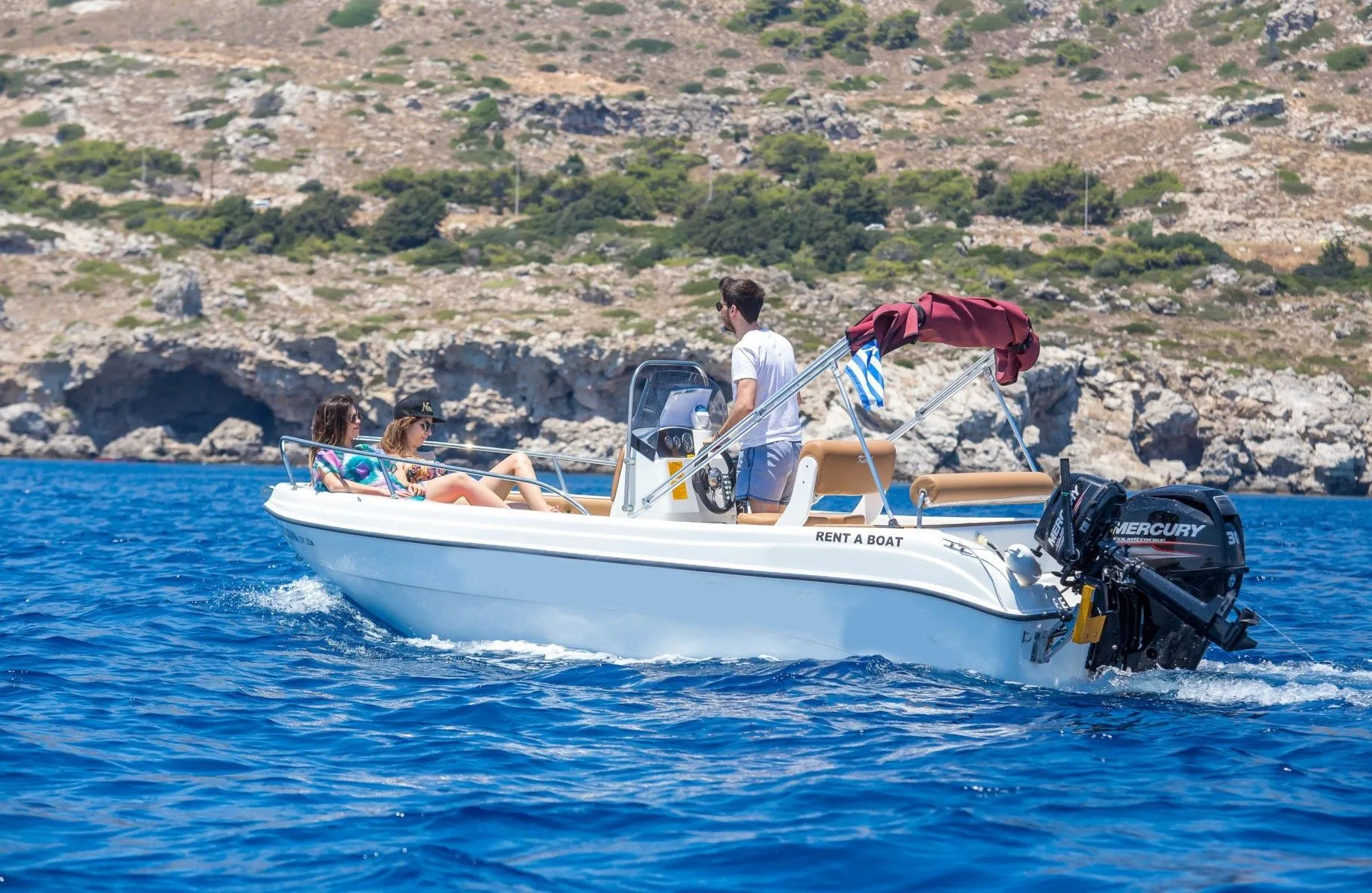 5m Rhodes Town Motor Boat Hire