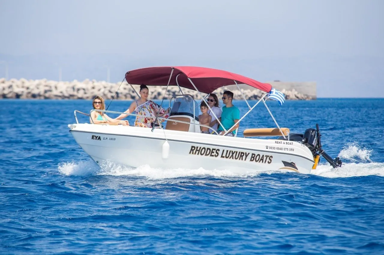 Charter a 5m Motor Boat in Rhodes Town
