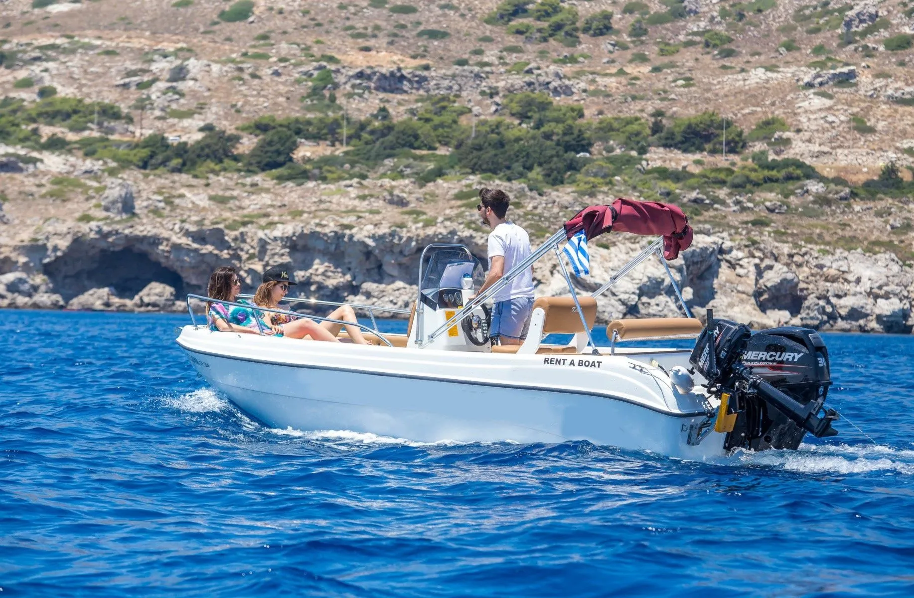 Charter a 5m Motor Boat in Rhodes Town