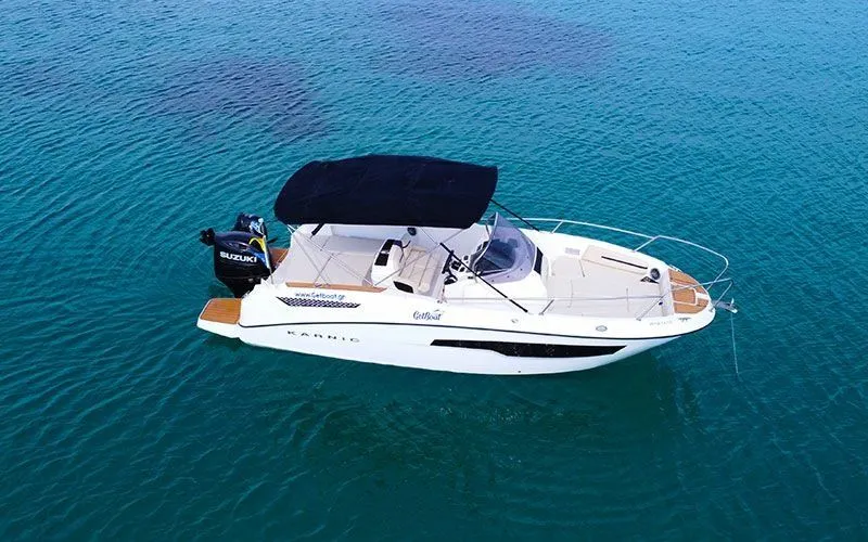 Explore Nea Peramos on a 7.15m Rental Boat