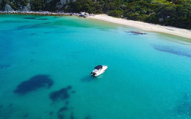 Explore Nea Peramos on a 7.15m Rental Boat