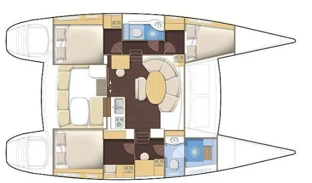 11.55m Yalta Catamaran Lagoon 380 Hire