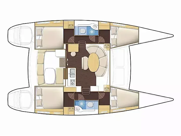 Rent a 11.55m Catamaran Lagoon 380 in Parikia