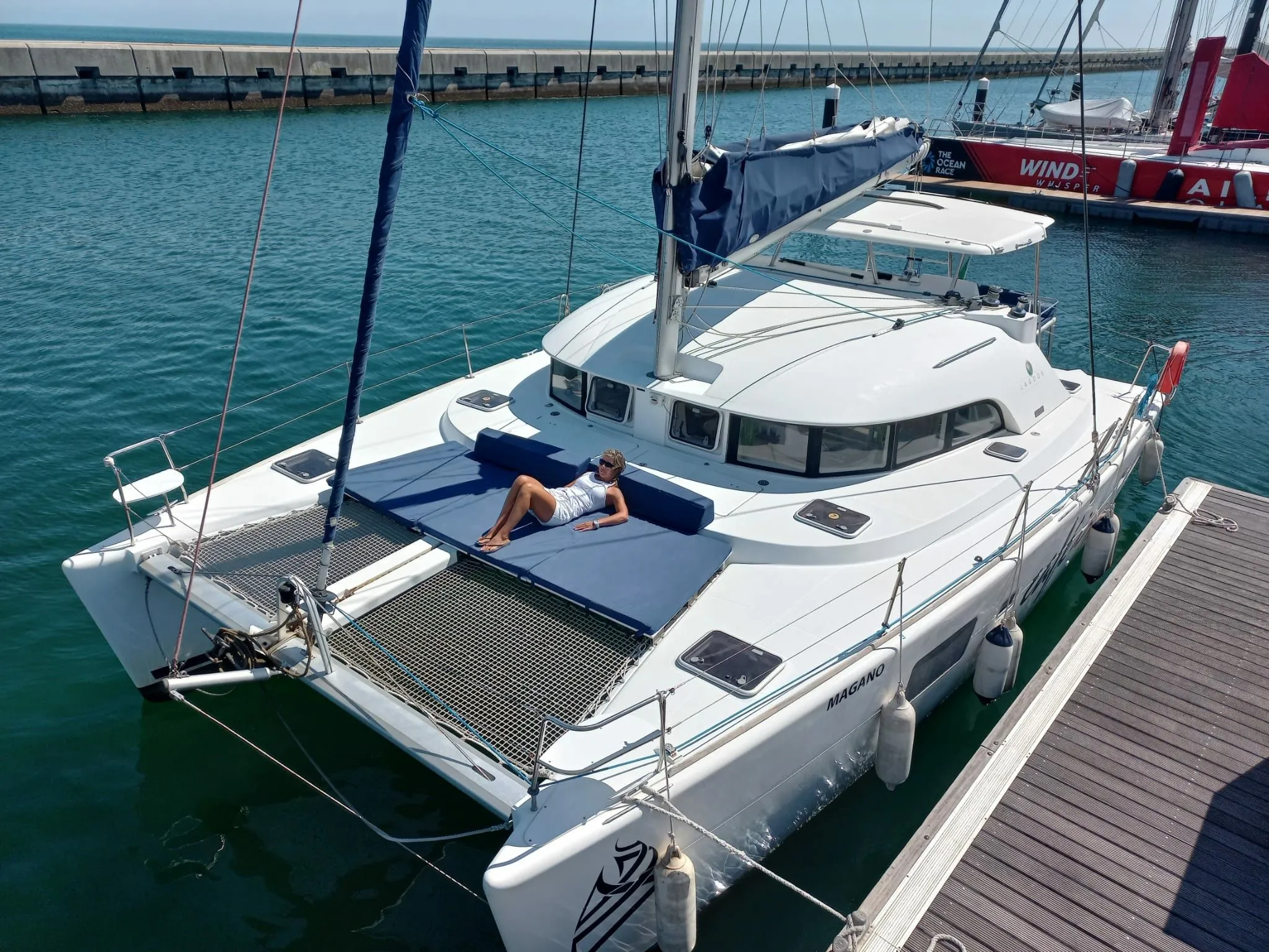 Explore Lisbon on a 11.5m Rental Catamaran Lagoon 380 S2