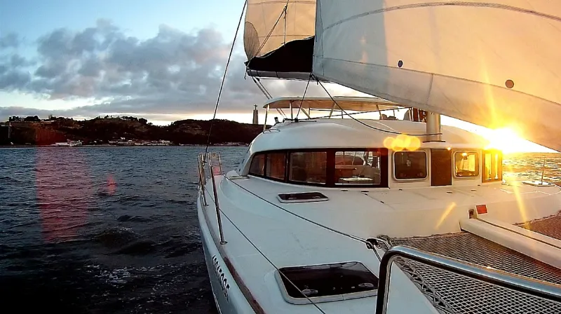 Explore Lisbon on a 11.5m Rental Catamaran Lagoon 380 S2