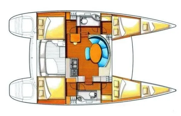 Explore Vodice on a 11.55m Rental Catamaran Lagoon 380 S2