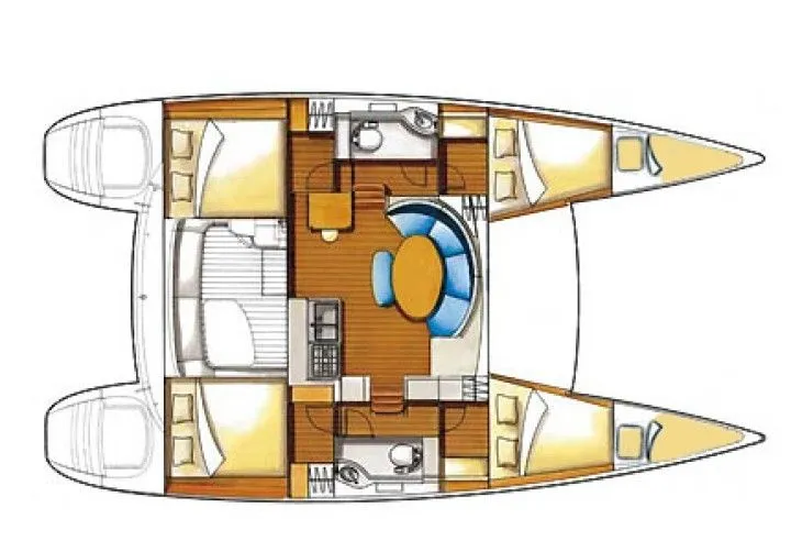 11.55m Pula Catamaran Lagoon 380 Hire
