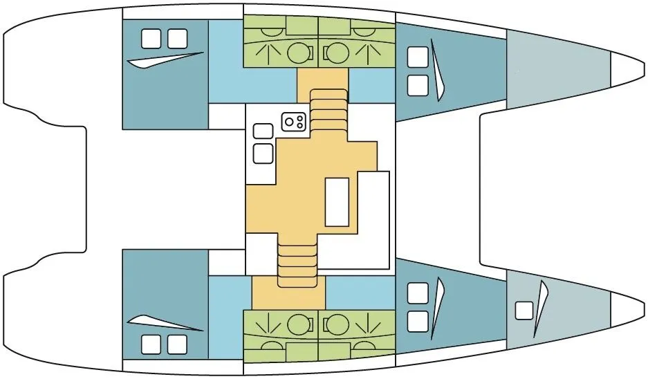 Explore Nettuno on a 11.74m Rental Catamaran Lagoon 39