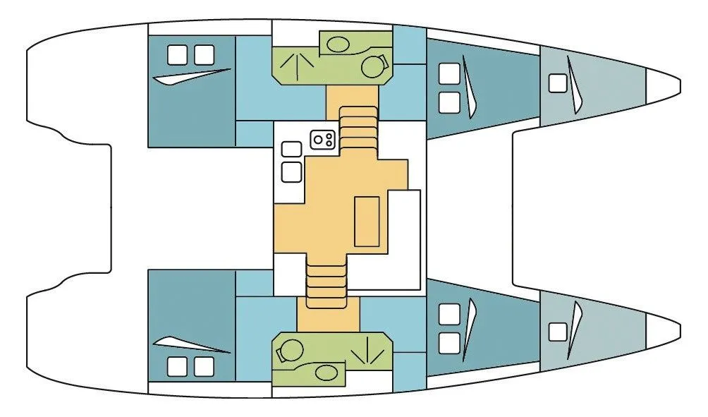 Rent a 11.74m 6 Cabin Catamaran in Palma de Mallorca