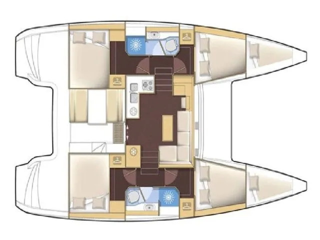 Explore Punat on a 11.74m 6 Cabin Catamaran Rental