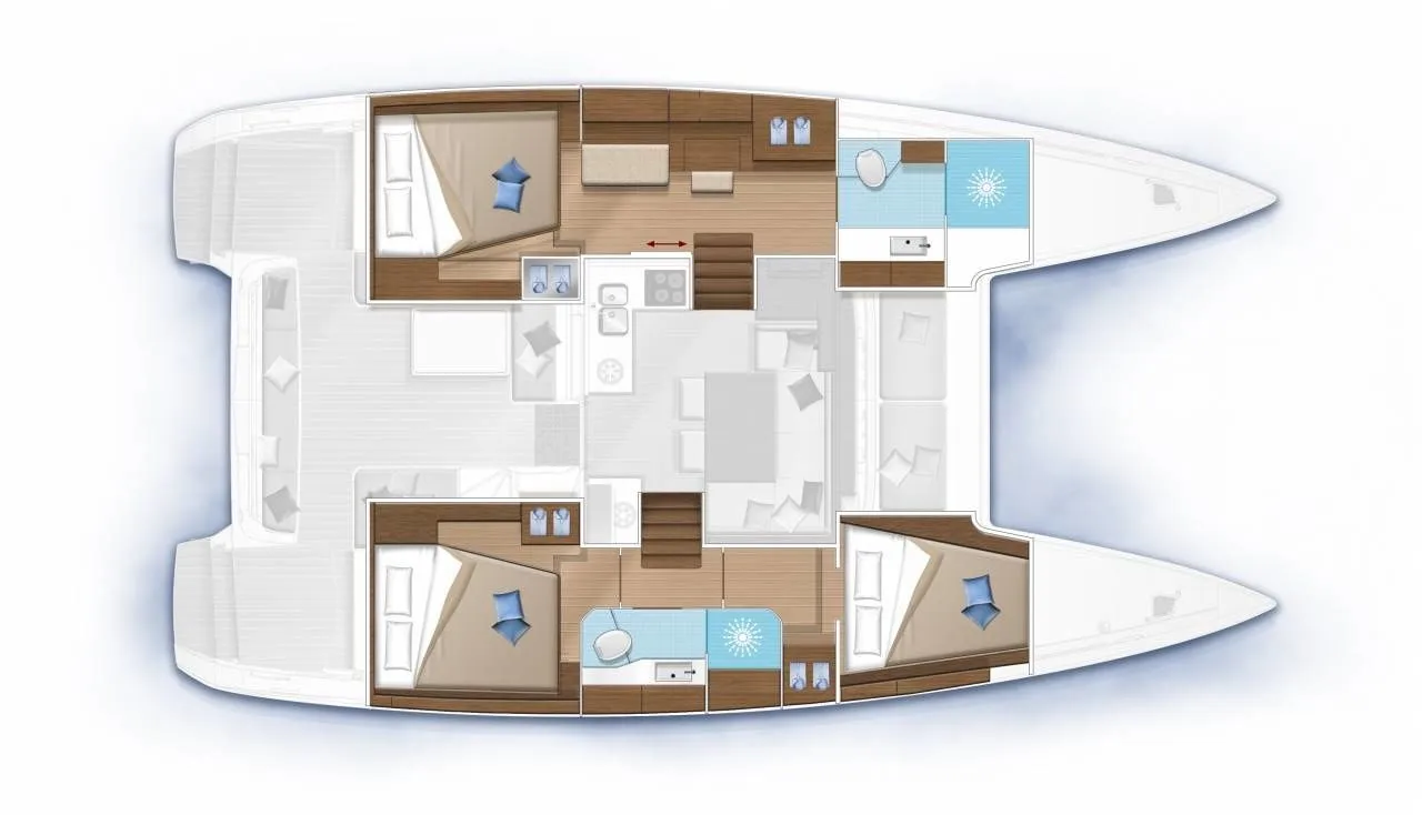 11.74m Larmor-Plage Lagoon 40 Hire