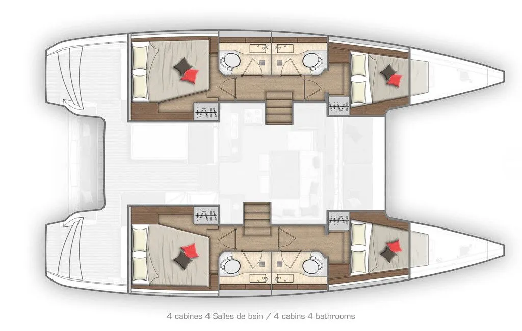 Charter a 11.74m 4 Cabin Catamaran in Zadar