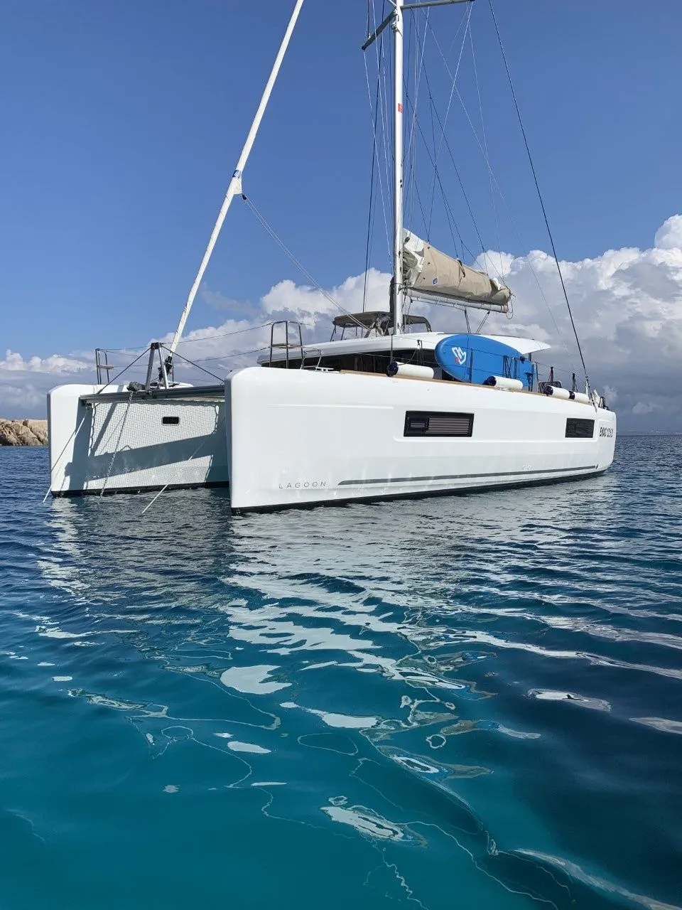 Charter a 11.74m Catamaran in Poltu Quatu
