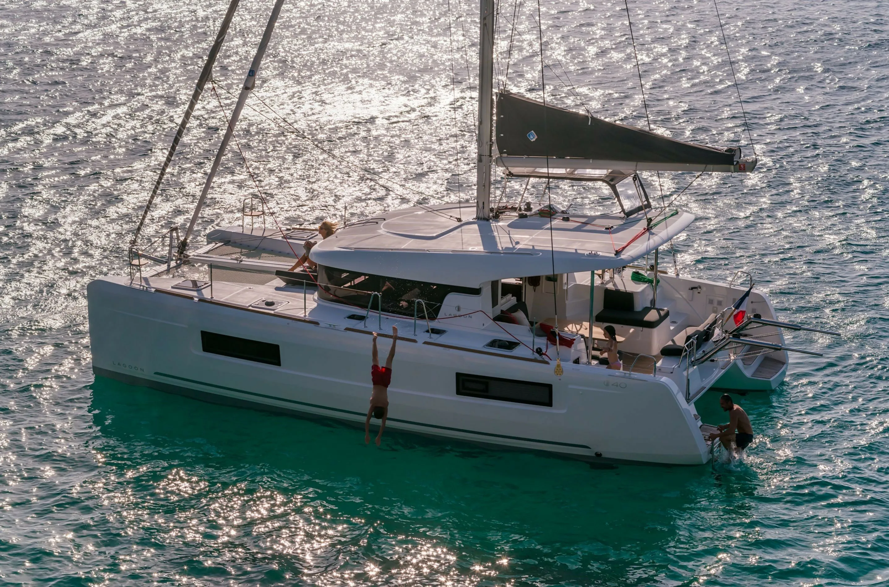Explore Lelystad on a 11.75m Lagoon 40 Catamaran Rental