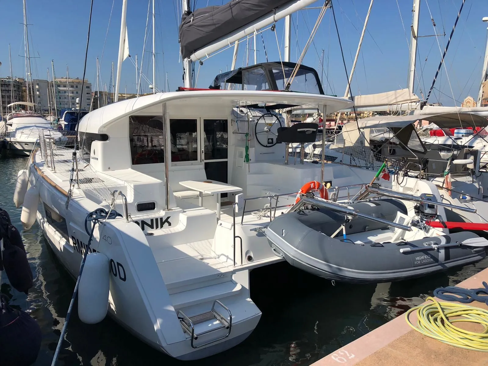 11.74m Nettuno 6 Cabin Catamaran Hire
