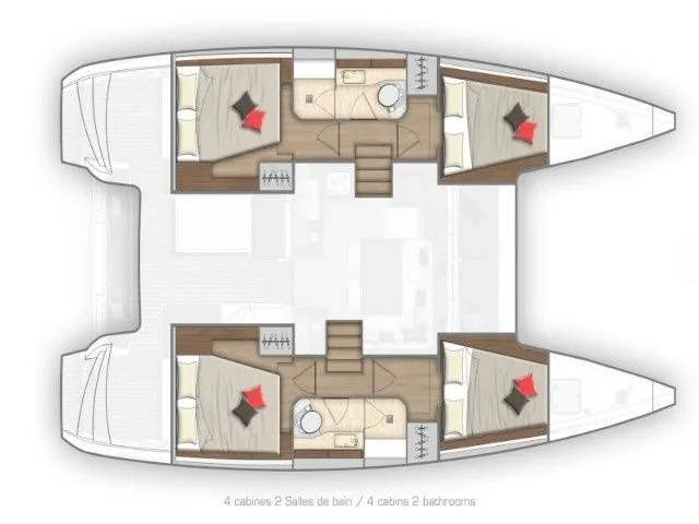 Rent a 11.73m 4 Cabin Catamaran in Port de Pollensa