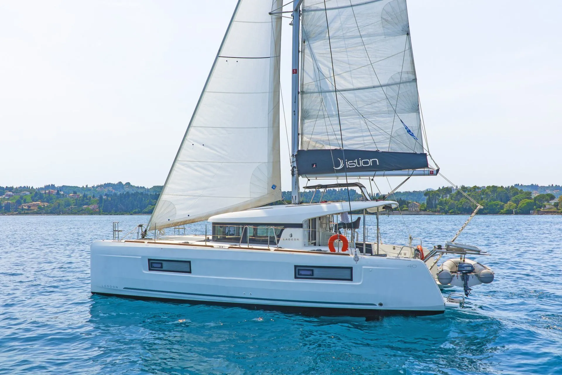 Explore Gouvia on a 11.74m Rental Boat