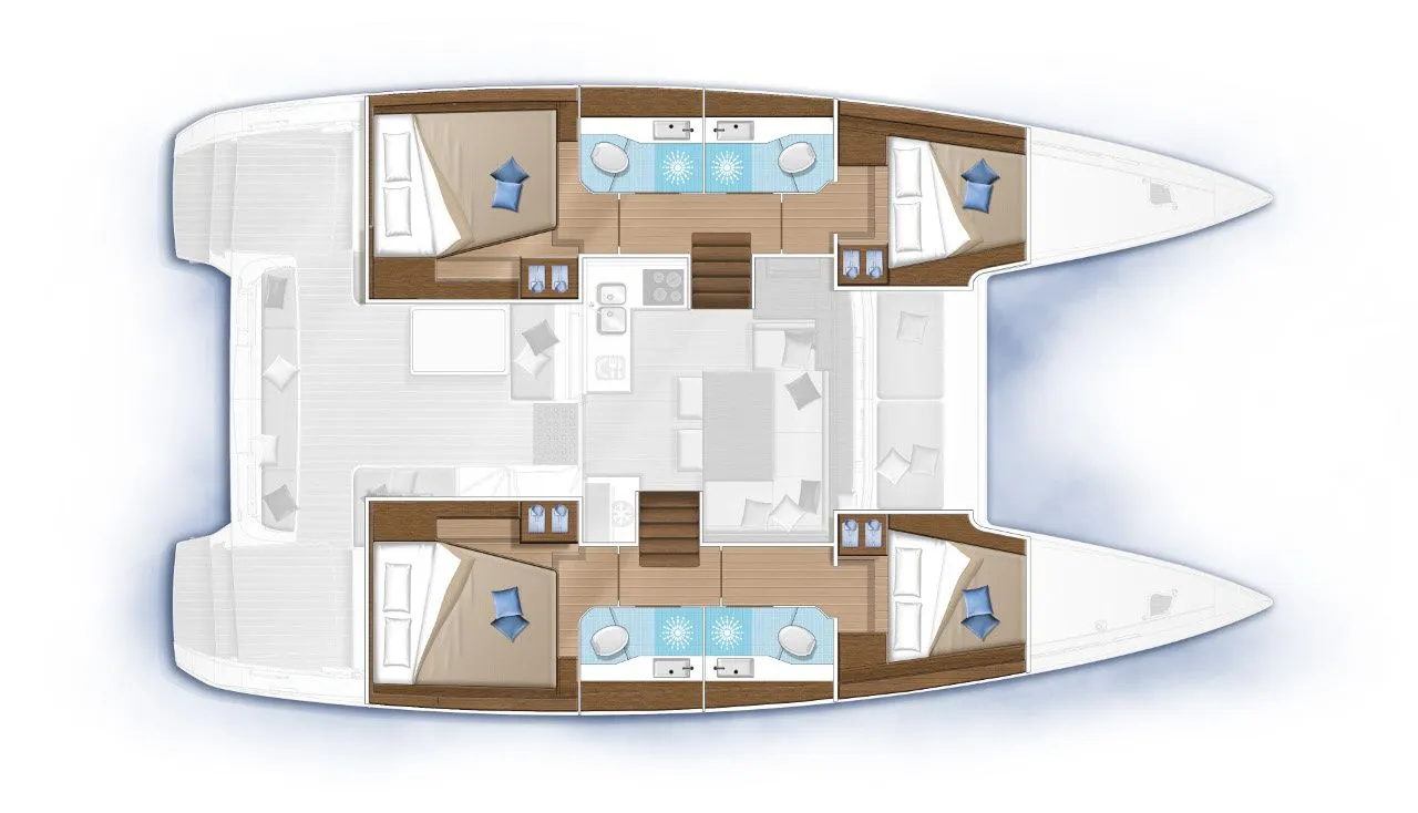 Исследуйте Афины на арендованном Lagoon 40 длиной 11.74м