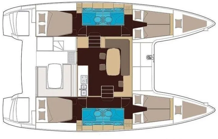 Charter a 11.97m Lagoon 400 S2 in Split