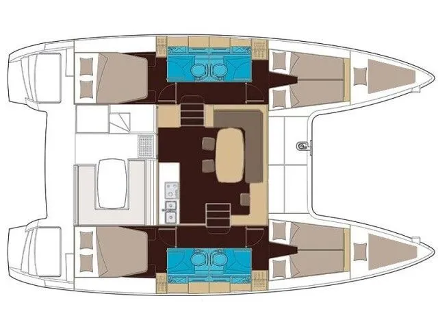 Rent a 11.97m 6 Cabin Catamaran in San Vincenzo
