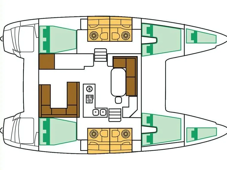 11.97m Paleros Lagoon 400 S2 Catamaran Hire