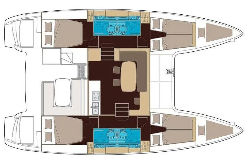 Explore Tivat on a 11.97m Rental Catamaran Lagoon 400 S2
