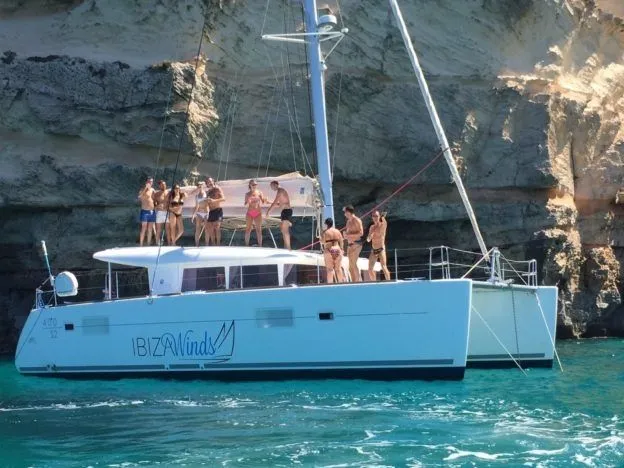 Explore Sant Antoni de Portmany on a 11.99m Rental Lagoon 400 S2