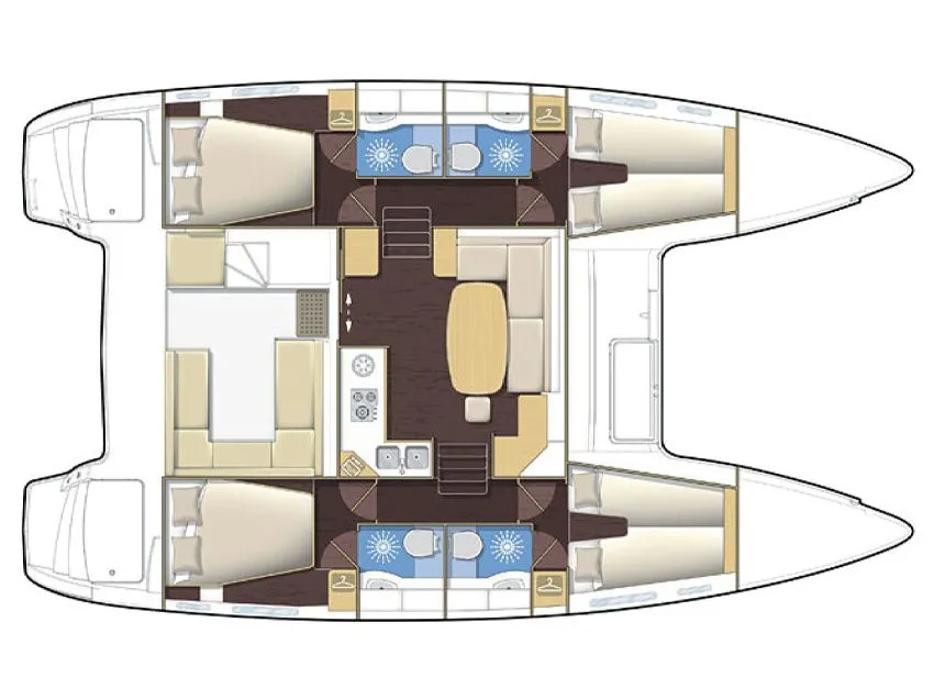 Explore Papeete on a 12m Lagoon 400 S2 Catamaran Rental
