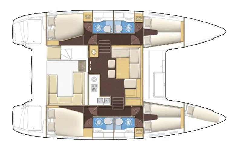 Rent a 11.97m Lagoon 400 S2 Catamaran in Dubrovnik