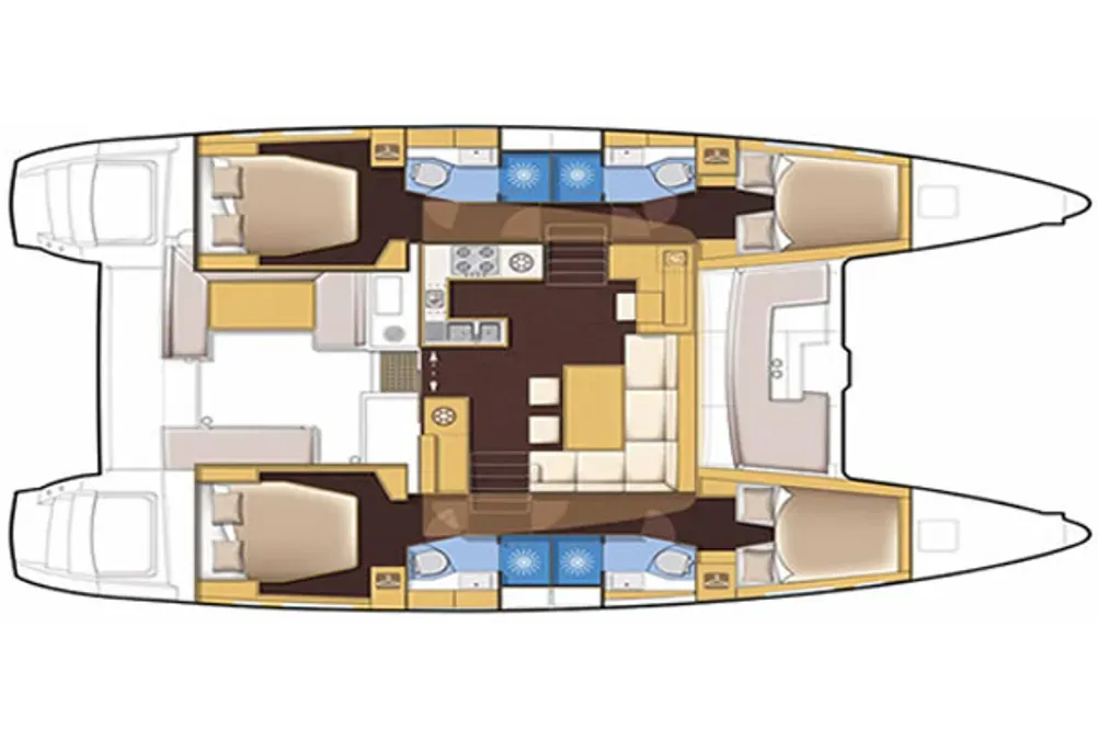 Rent a 11.97m Lagoon 400 Catamaran in Sant Antoni de Portmany