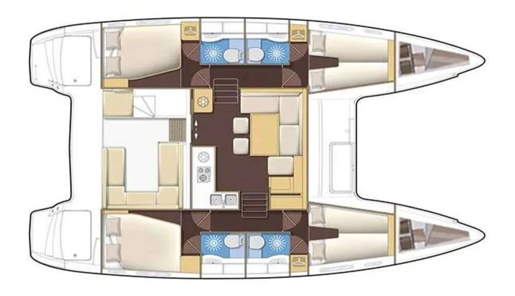 Rent a 11.97m Catamaran in Rhodes Town